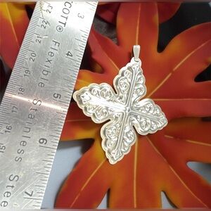 Vintage Sterling Silver Tree Ornament Pendant